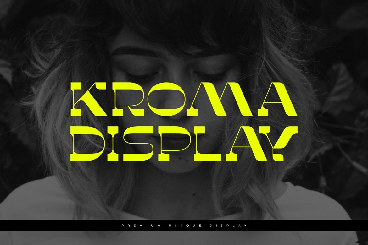 Example font Kroma Display #1