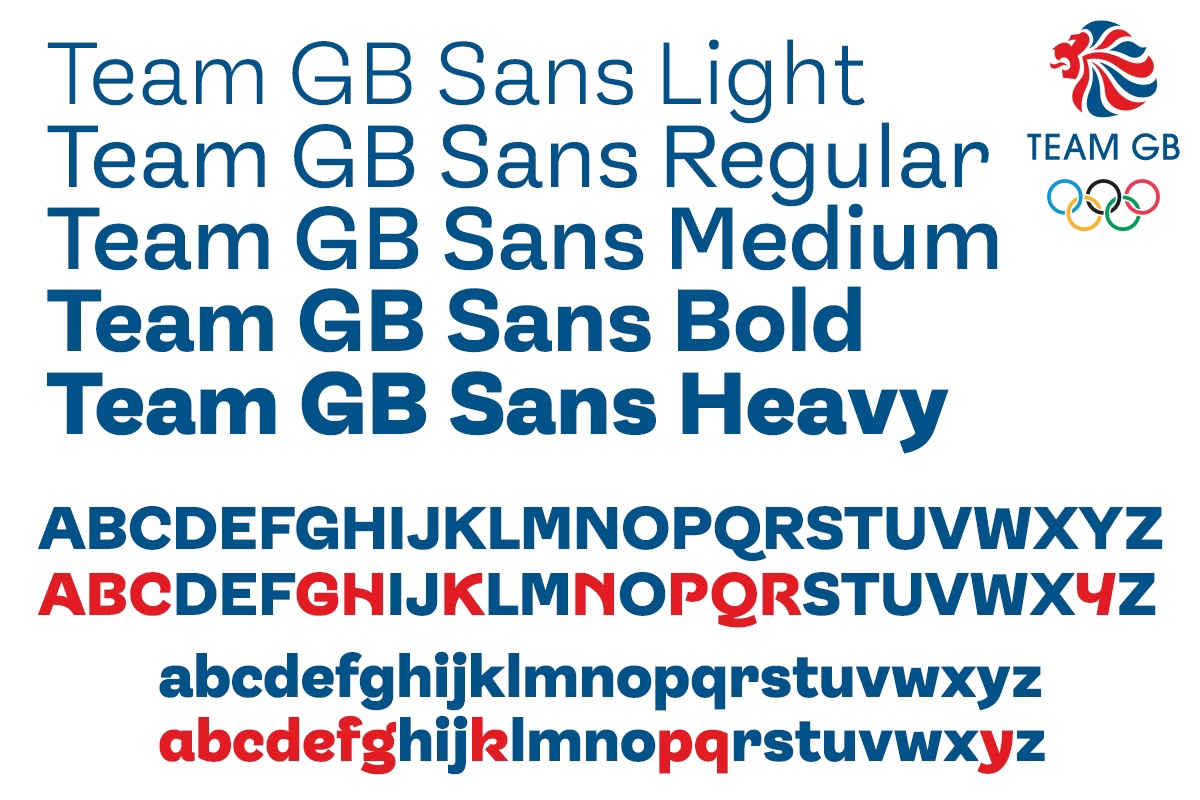 Example font Team GB Sans #1