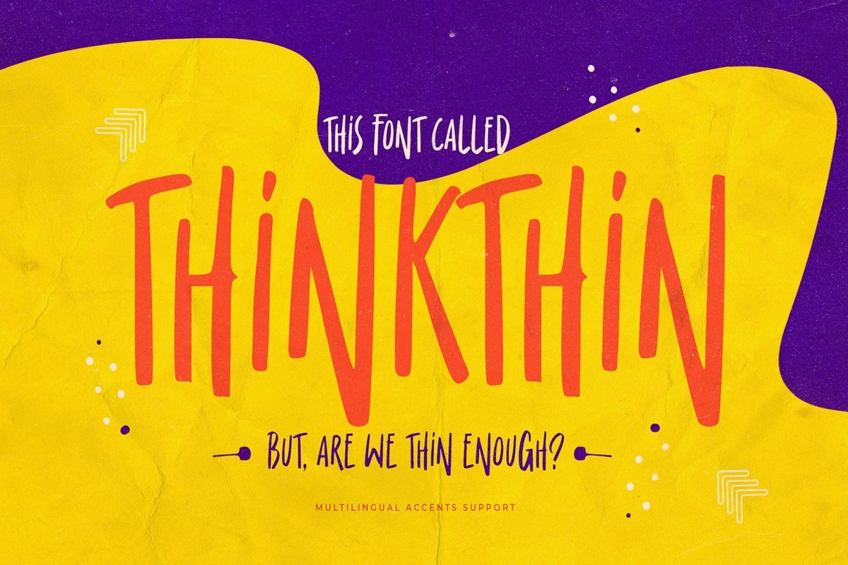 Example font Thinkthin #1