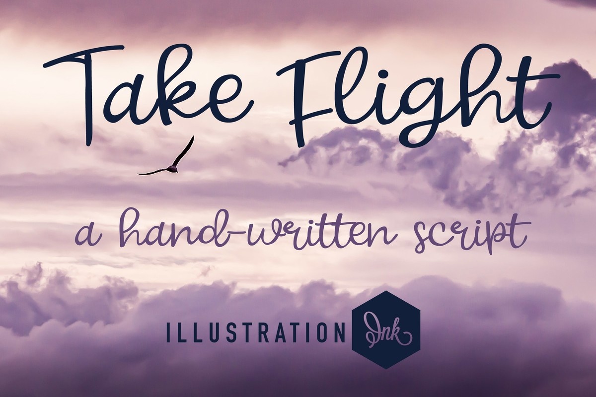 Example font ZP Take Flight #1