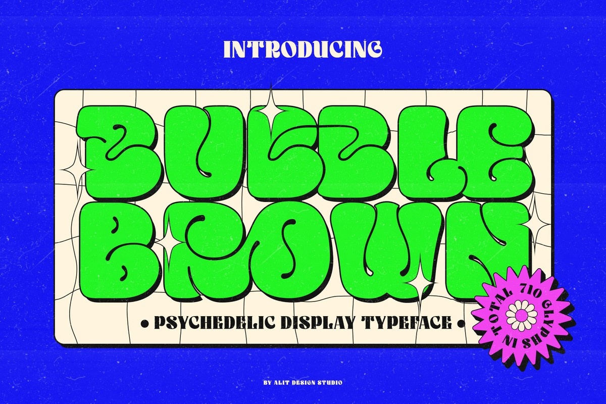 Bubble Brown Font