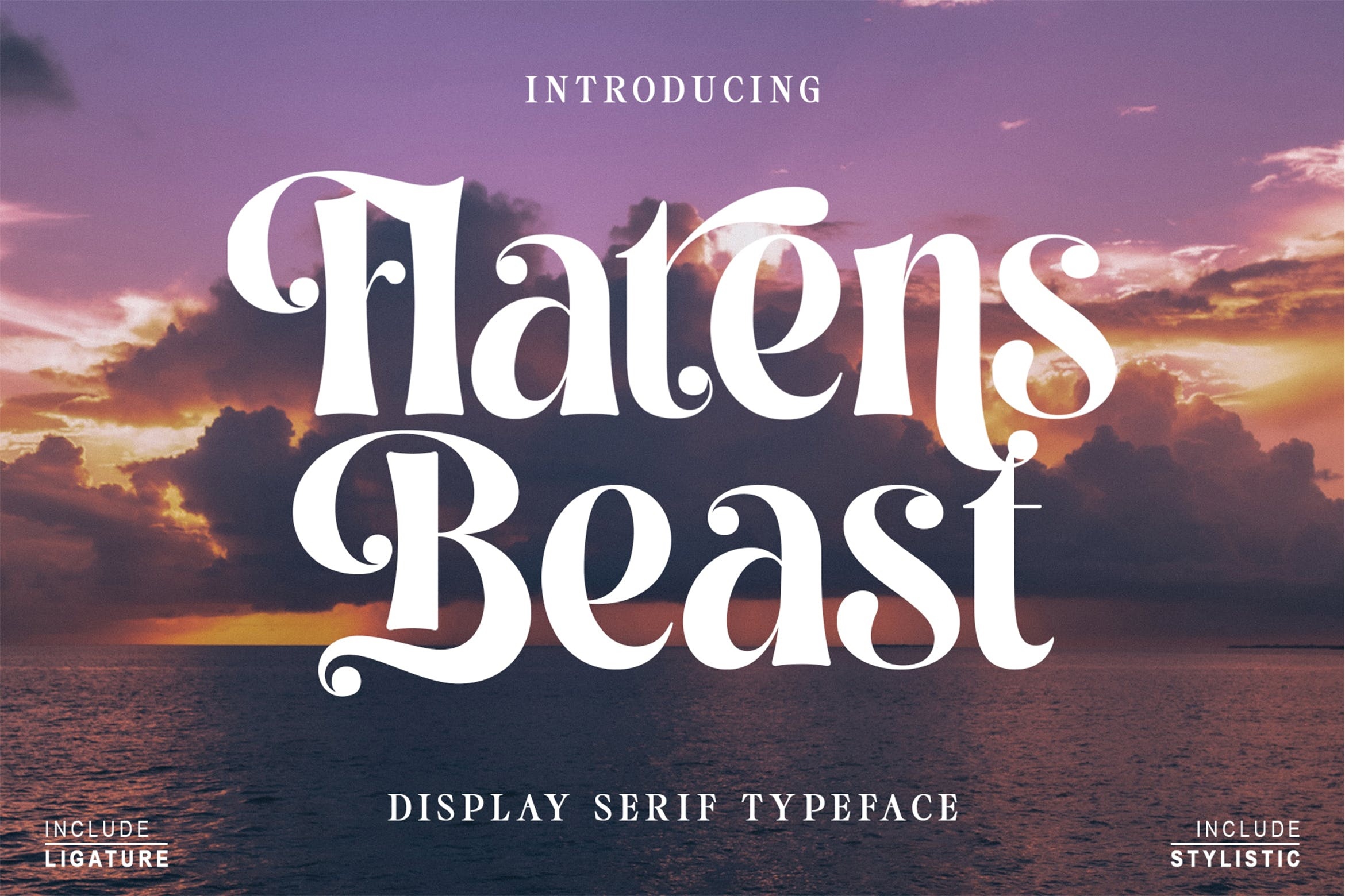 Example font Flatens Beast #1