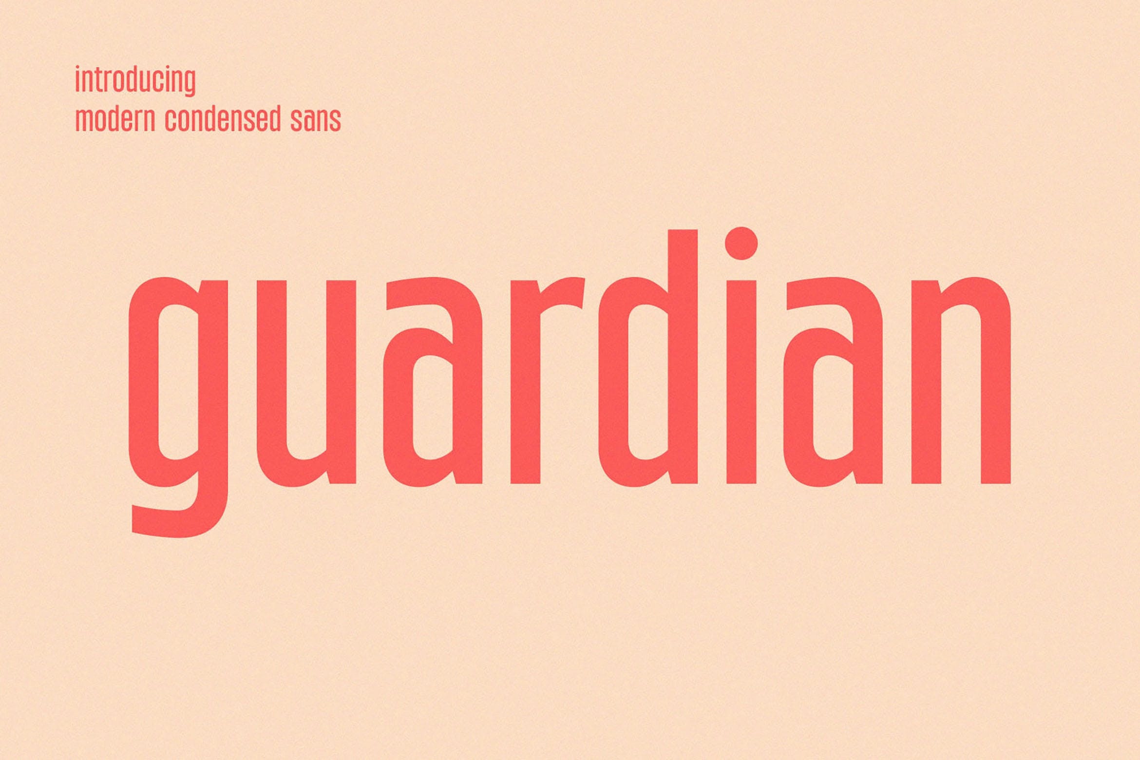 Example font Guardian #1