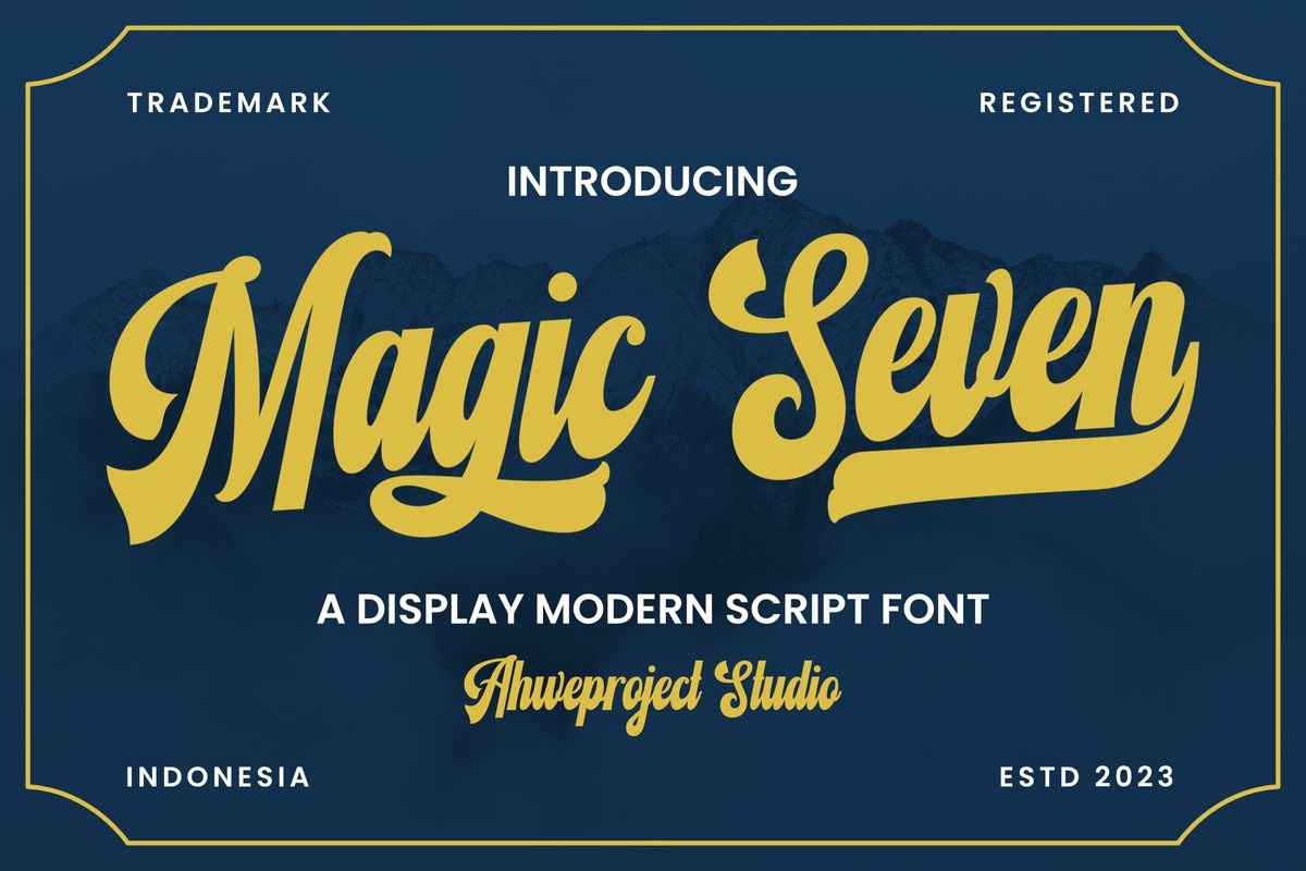 Example font Magic Seven #1