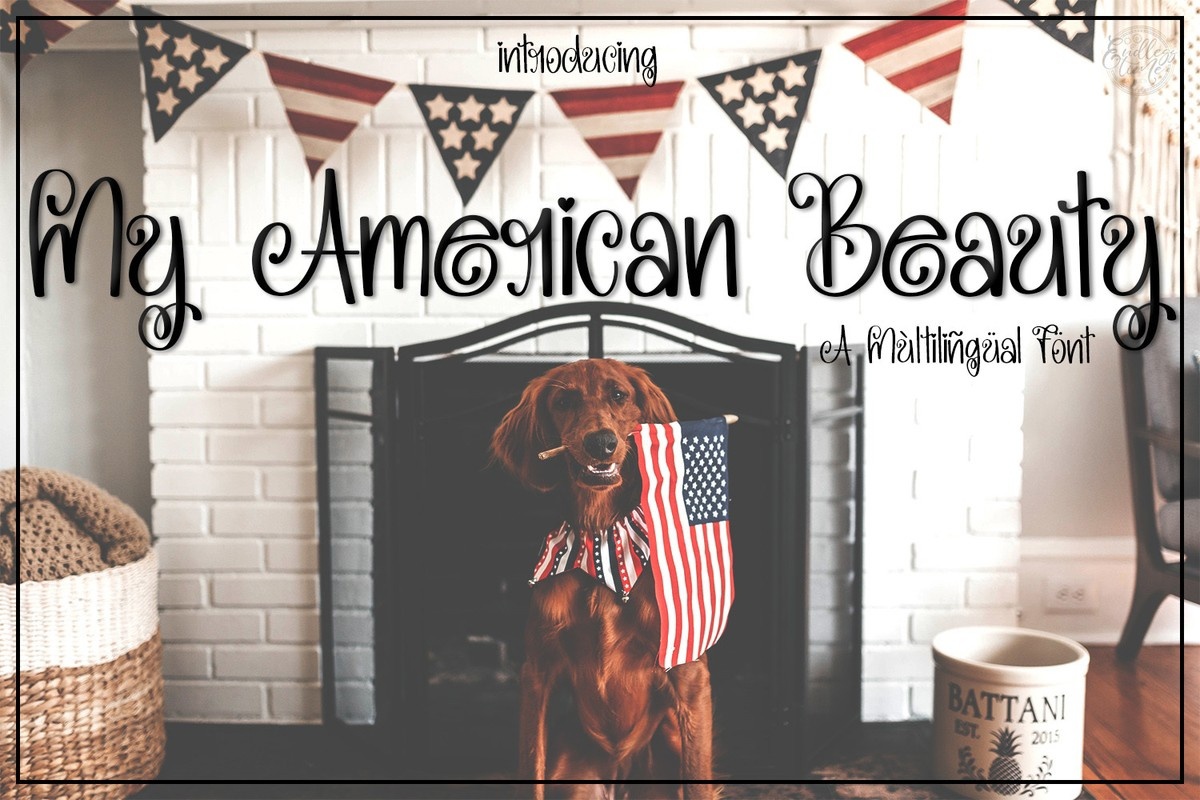 Example font My American Beauty #1