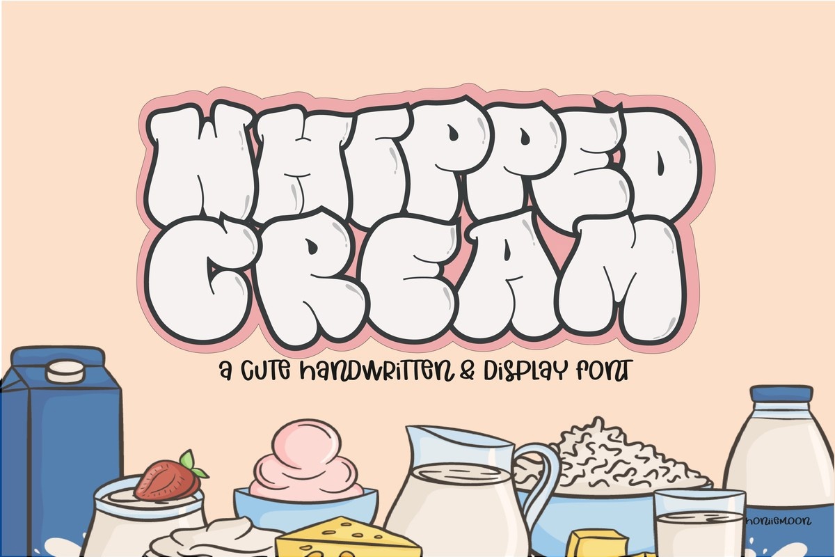 Example font Whipped Cream #1