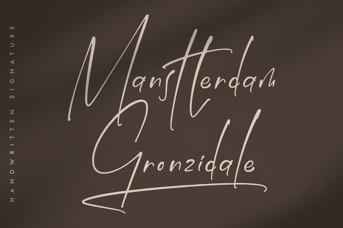 Example font Manstterdam Gronzidale #1