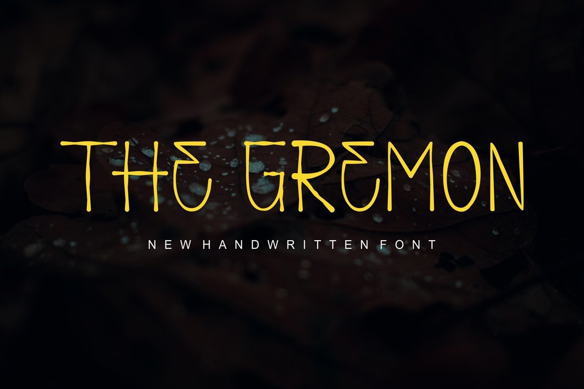 Example font The Gremon #1