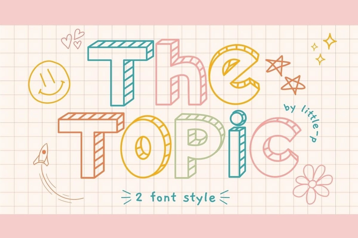 Example font The Topic #1