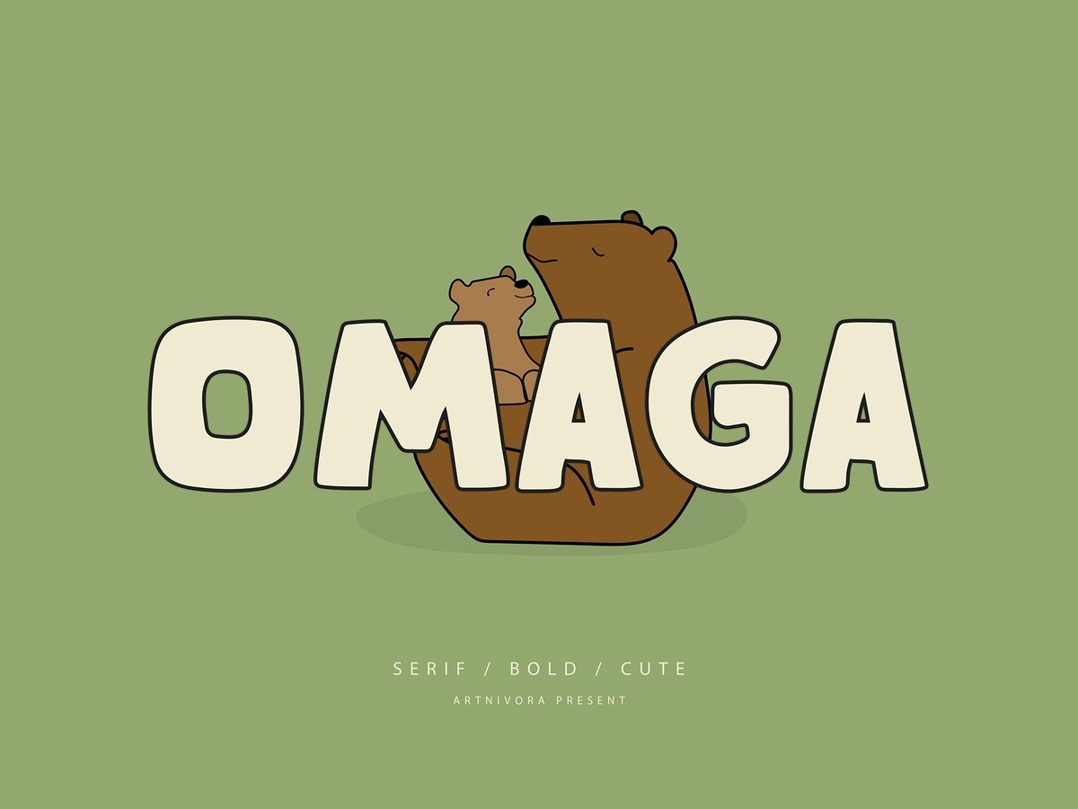Example font Omaga #1