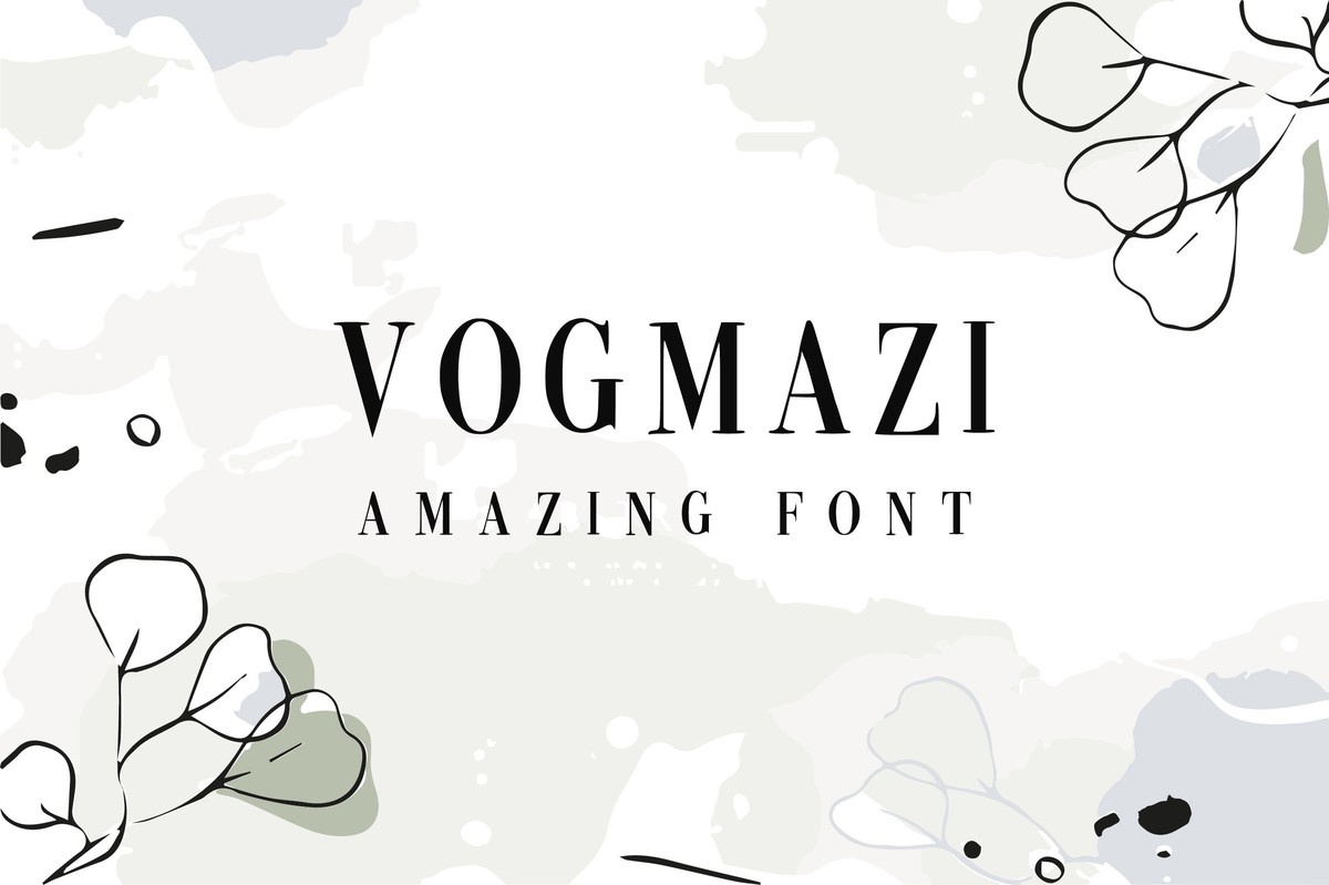 Example font Vogmazi #1