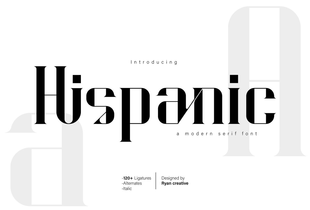 Example font Hispanic #1