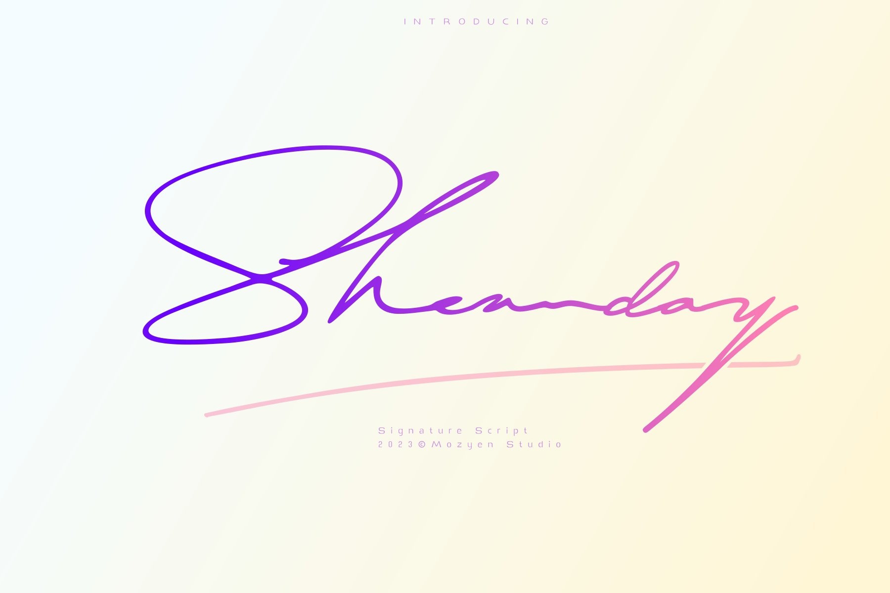 Example font Sheanday #1