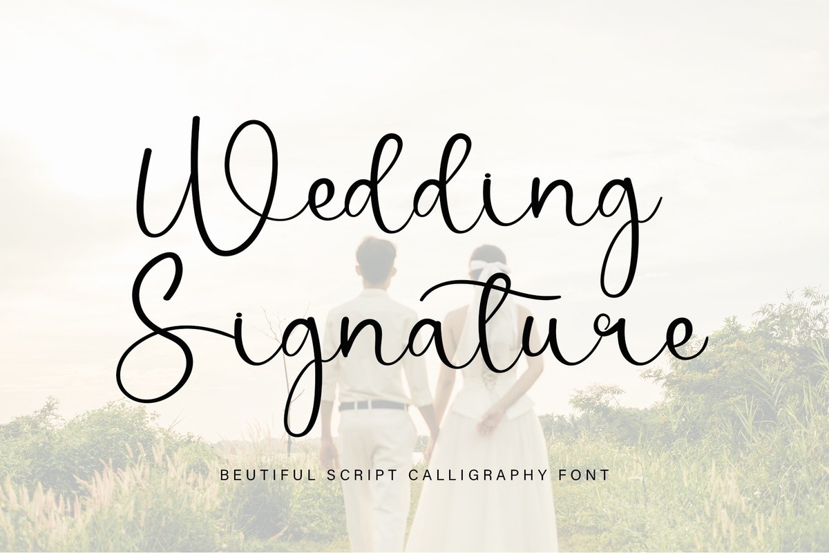 Example font Wedding Signature #1