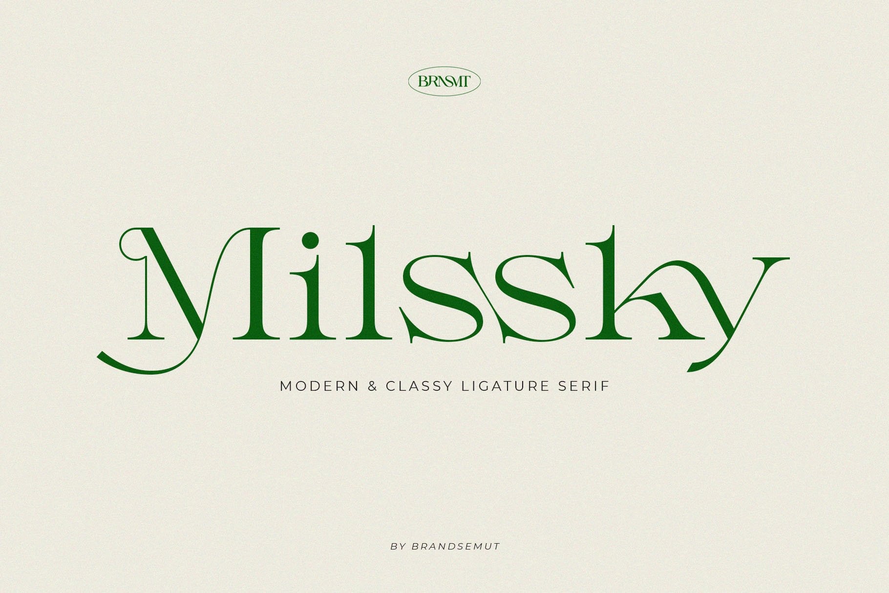 Example font Milssky #1