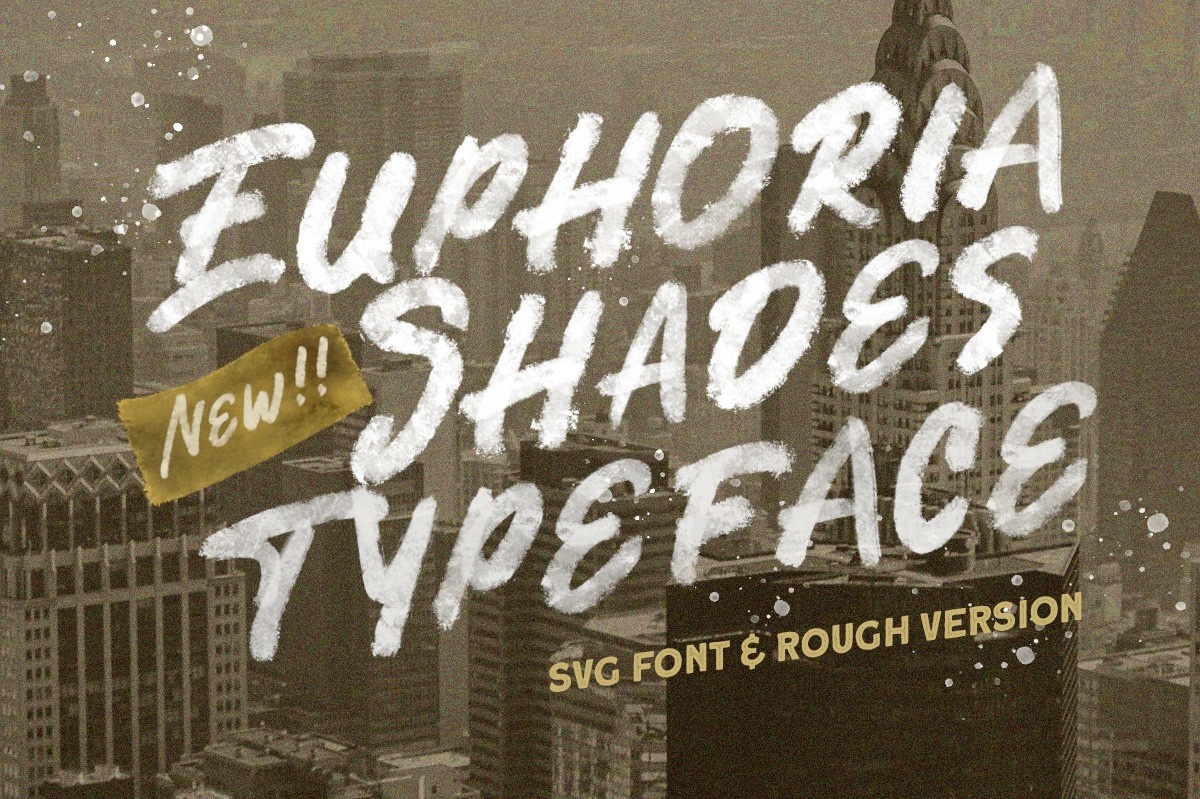 Example font Euphoria Shades SVG #1