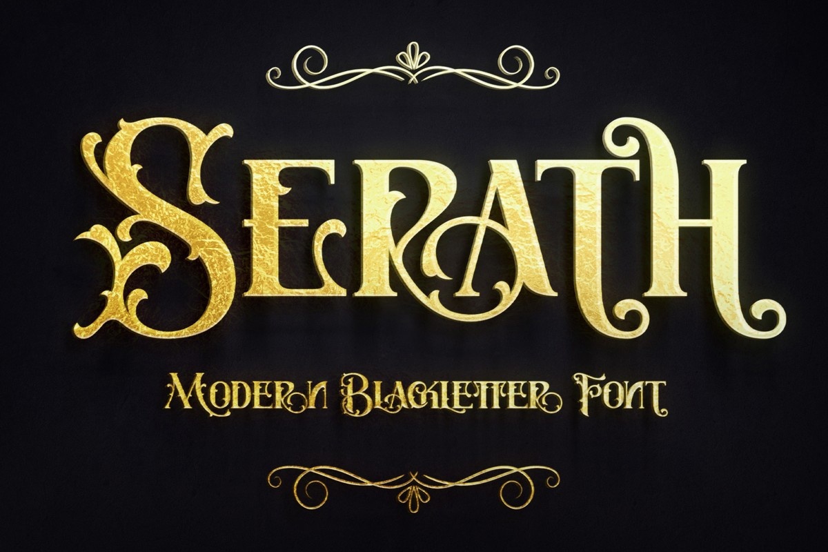 Example font Serath #1