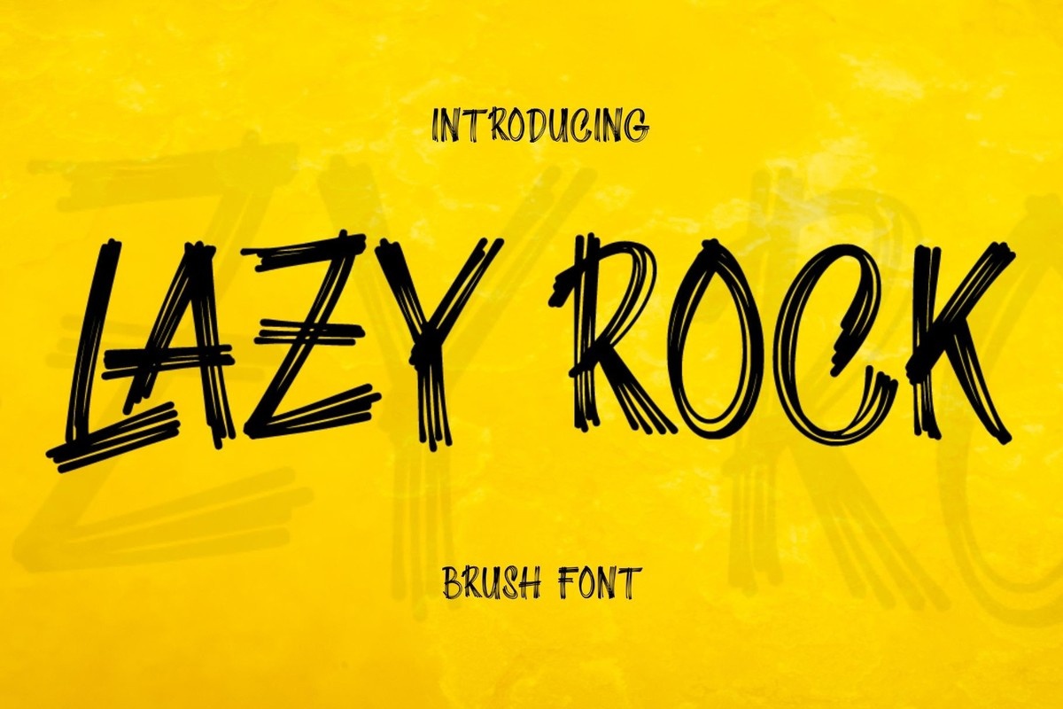 Lazy Rock Font