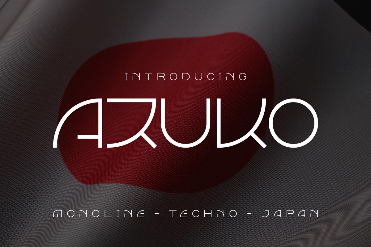 Azuko Techno Font