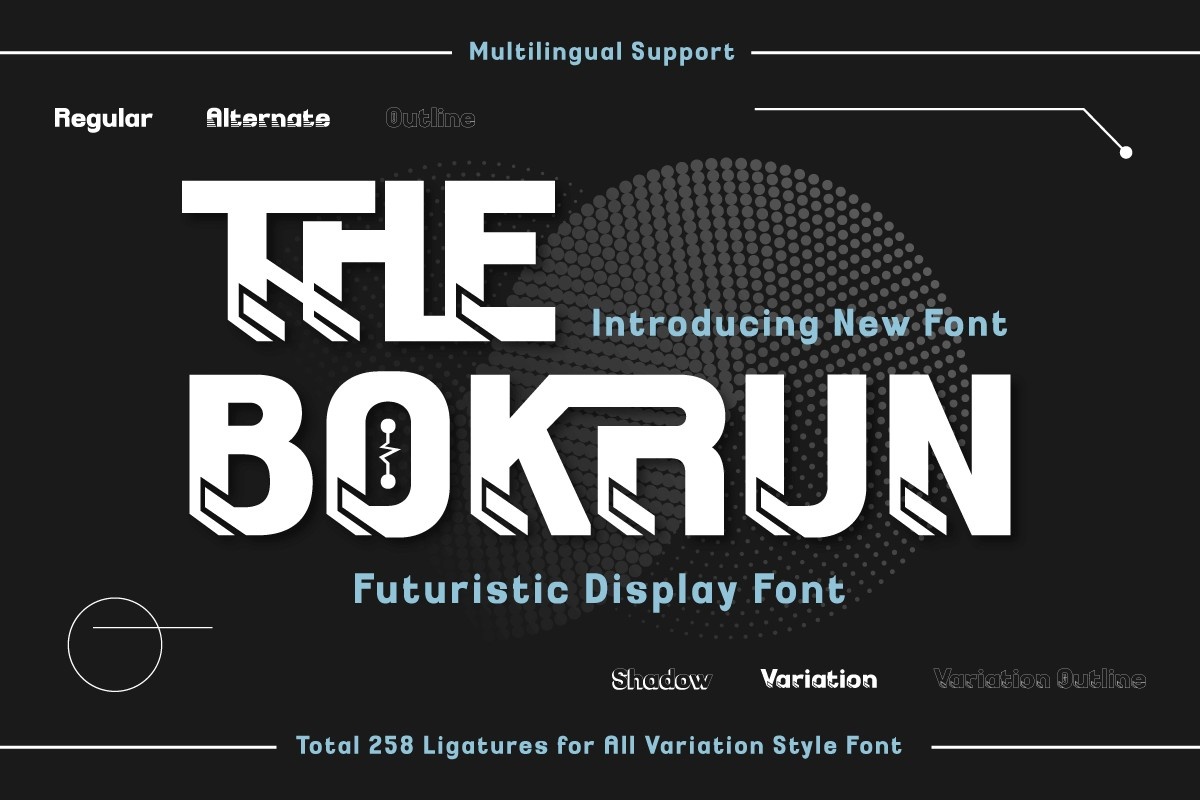 Example font The Bokrun #1