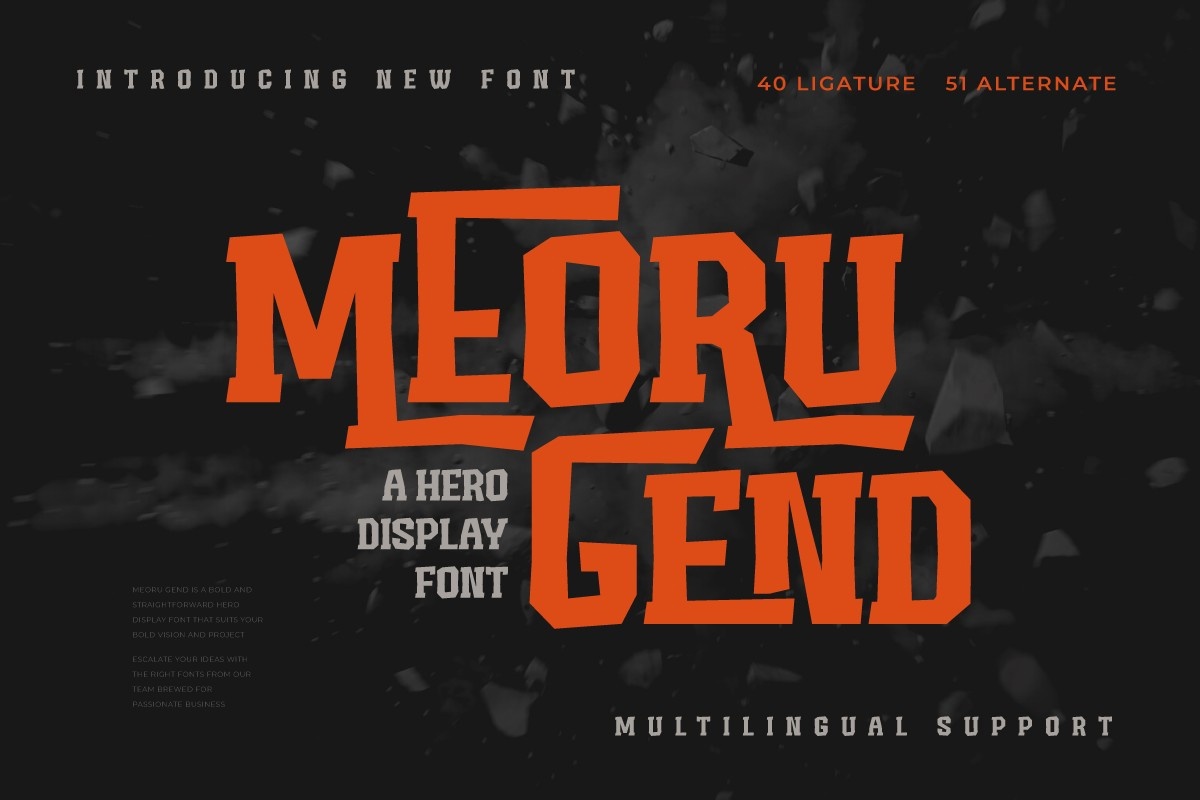 Example font Meoru Gend #1