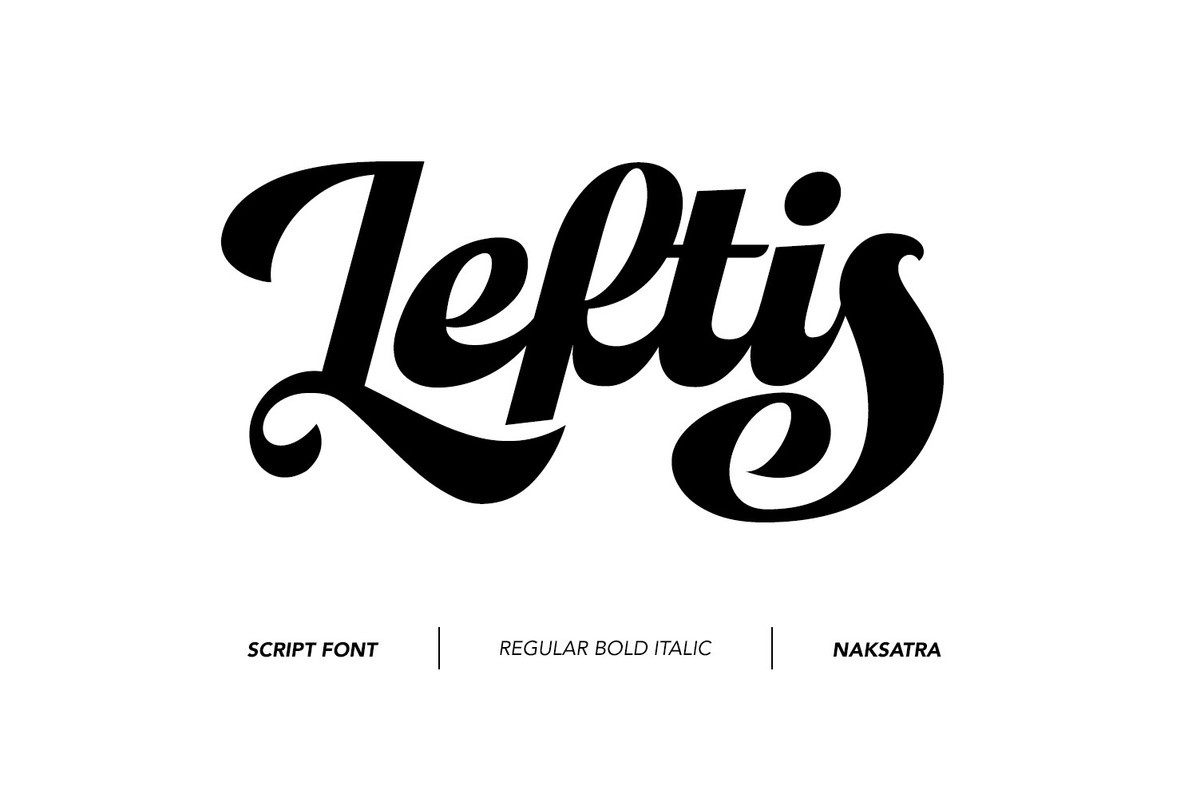 Example font Leftis #1