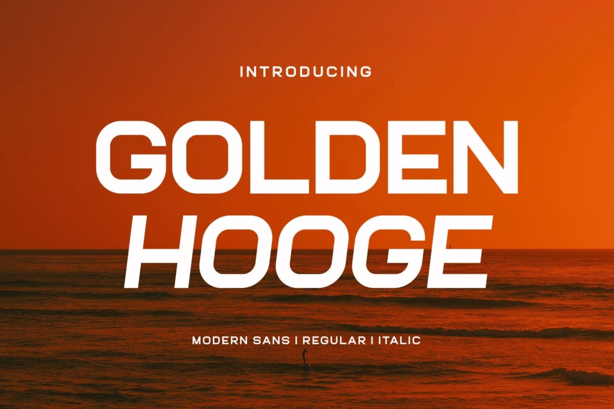 Example font Golden Hooge #1