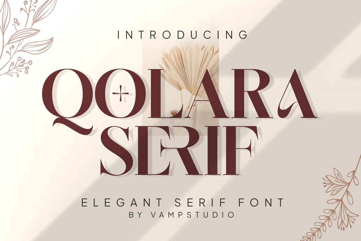 Example font Qolara serif #1