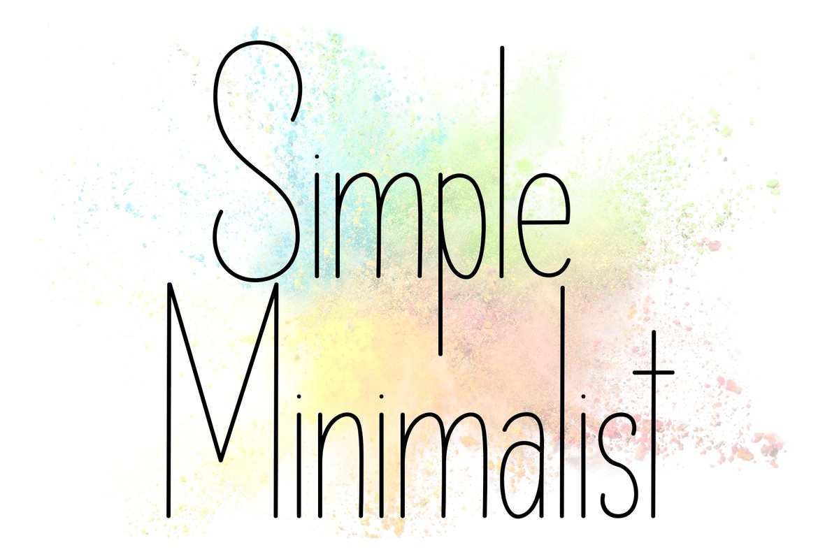 Example font Simple Minimalist #1