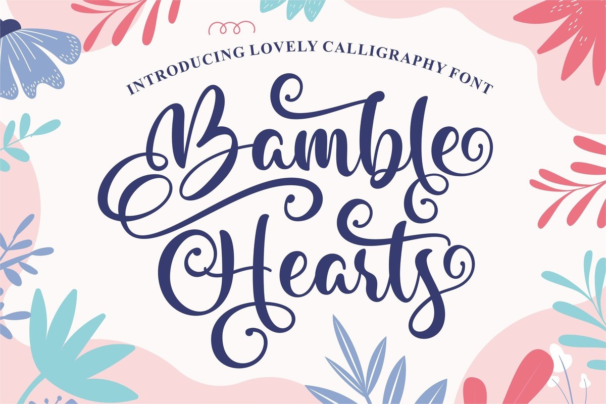 Example font Bamble Hearts #1