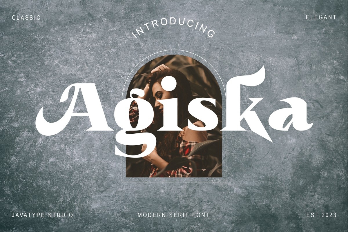 Example font Agiska #1