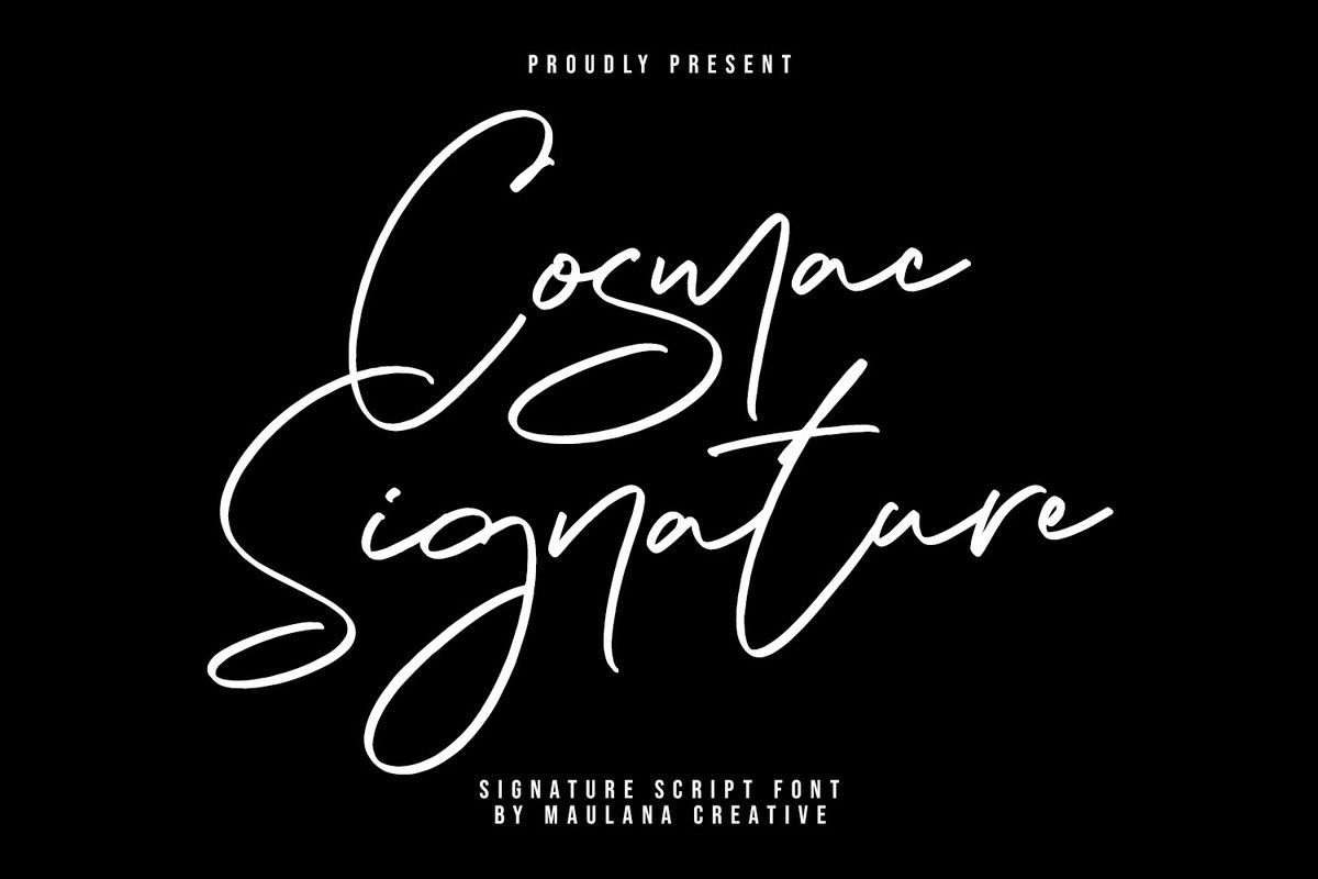 Cosmac Signature Font