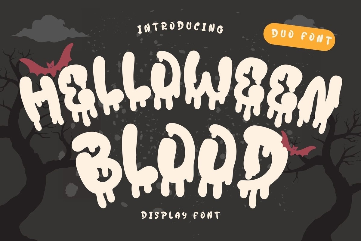 Example font Helloween Blood #1