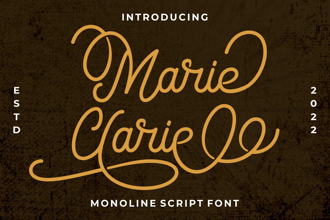 Example font Marie Clarie #1