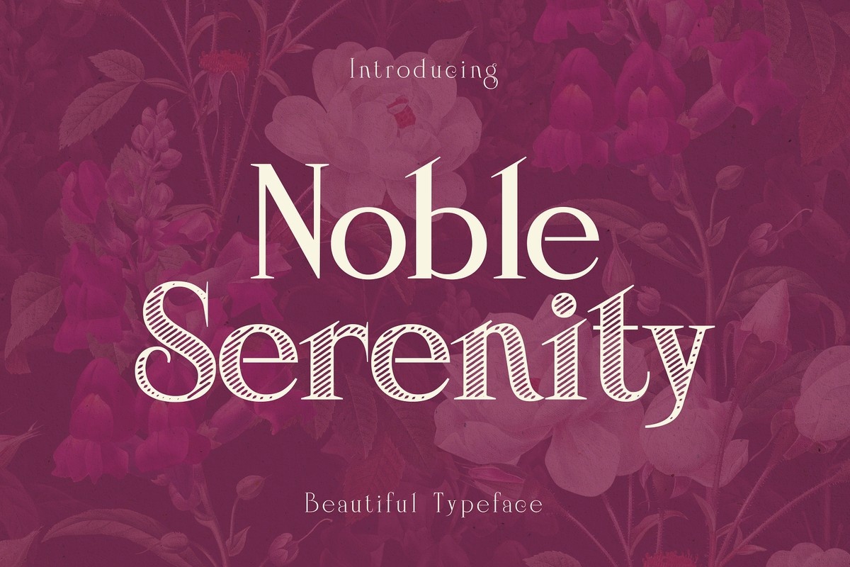 Example font Noble Serenity #1