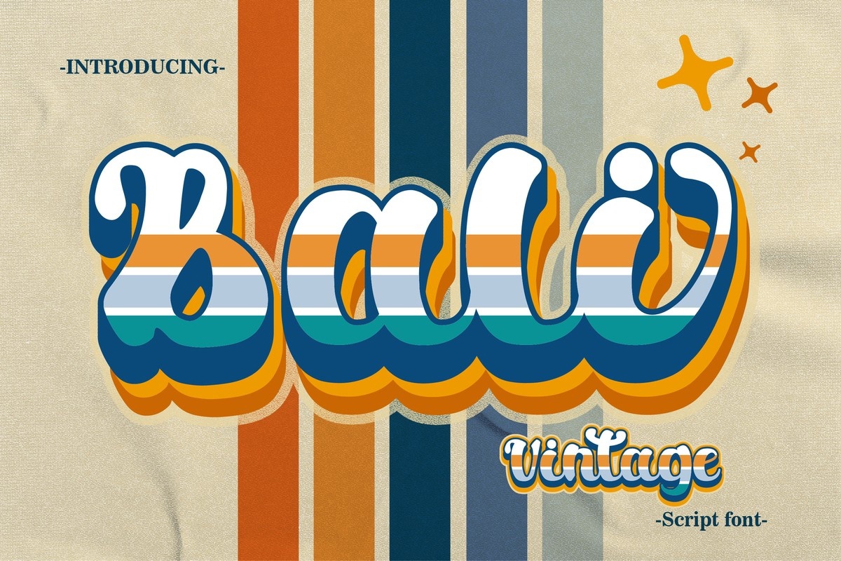 Bali Vintage Font