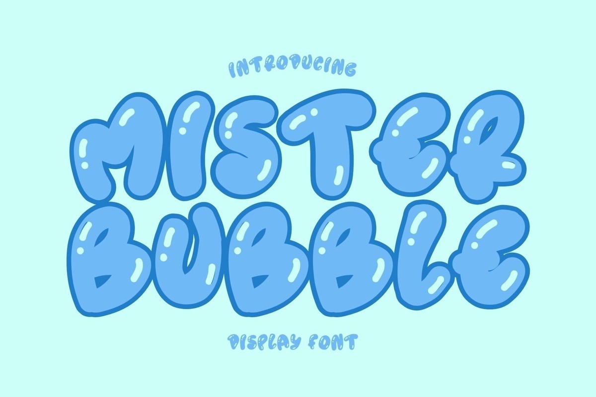 Example font Mister Bubble #1