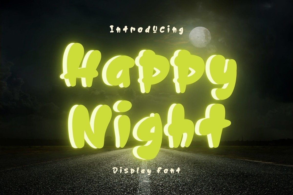 Happy Night Font