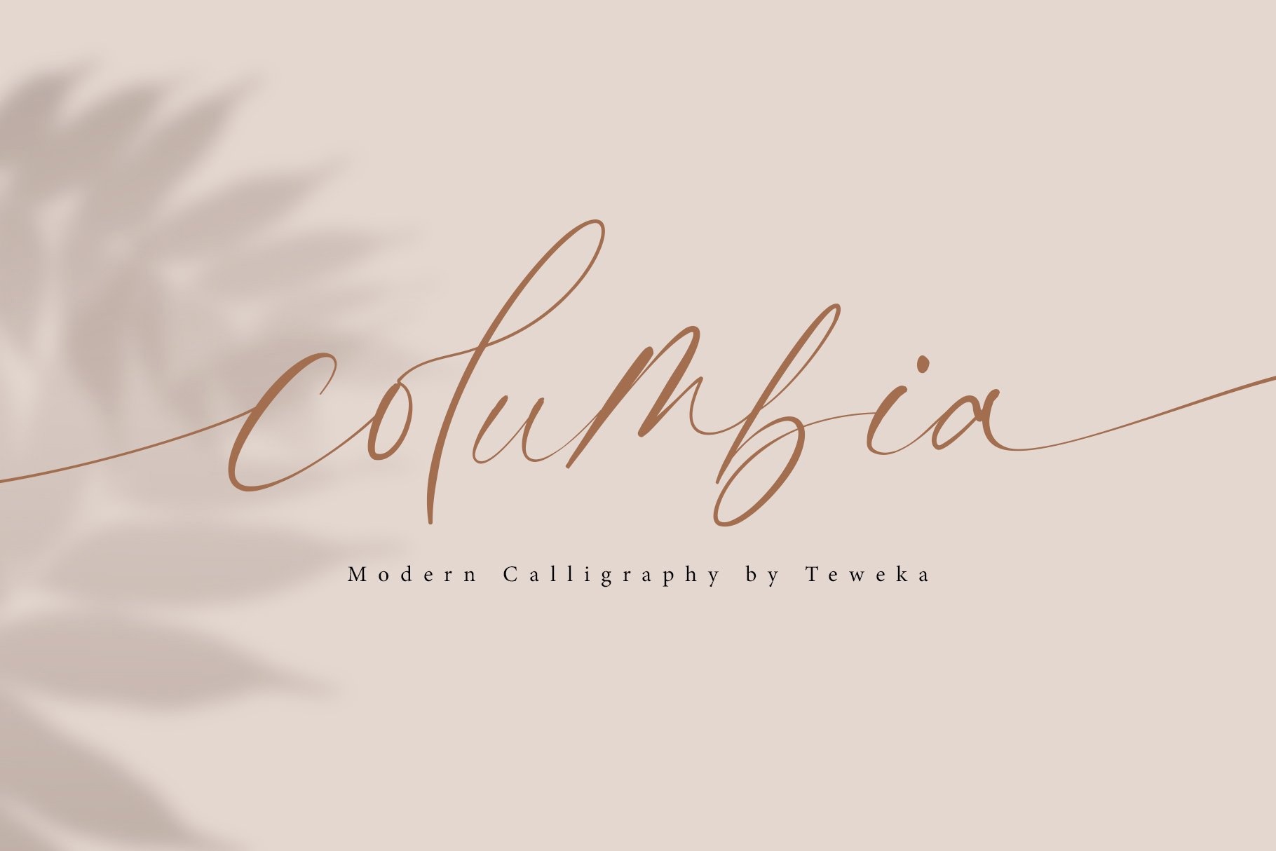 Example font Columbia #1