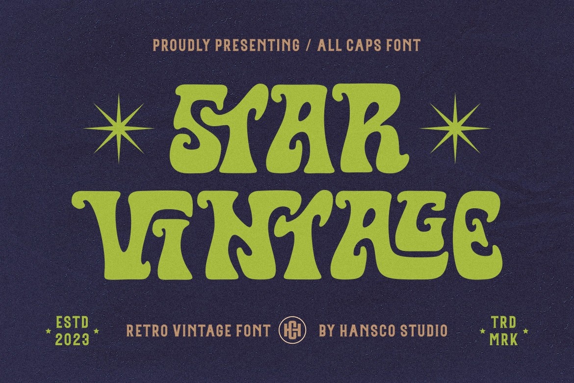 Star Vintage Font