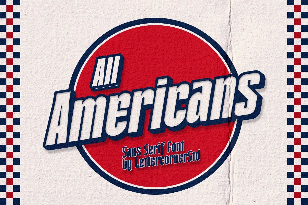 Example font All Americans #1