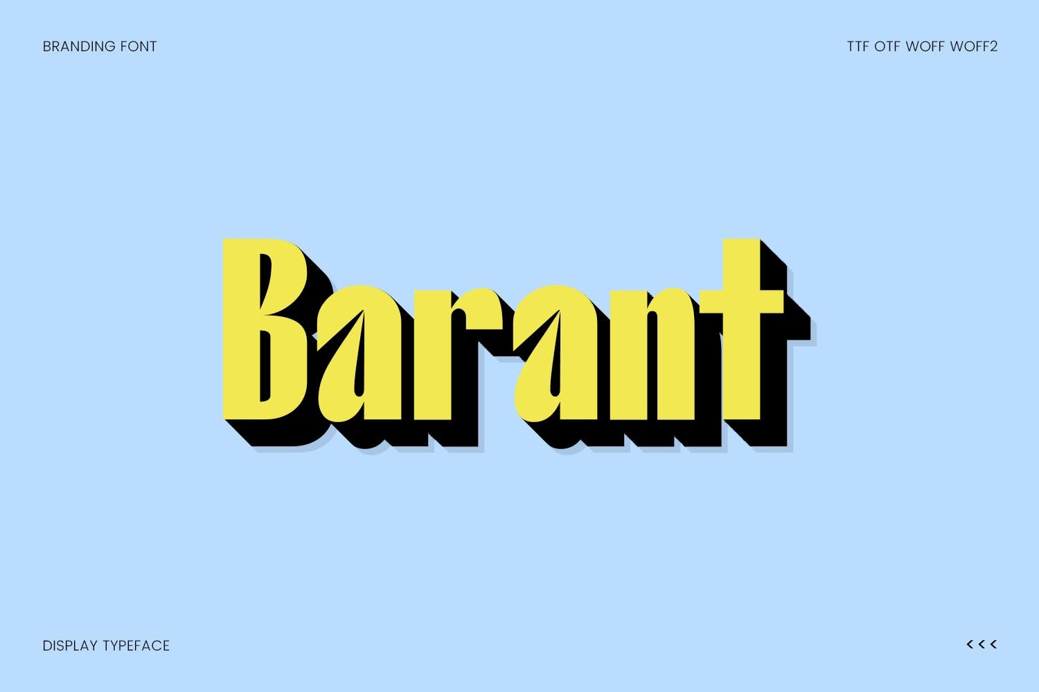 Example font Barant #1