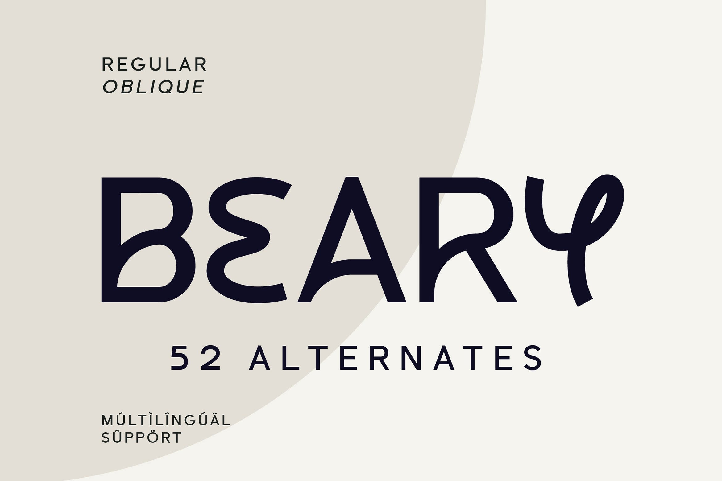 Example font Beary #1