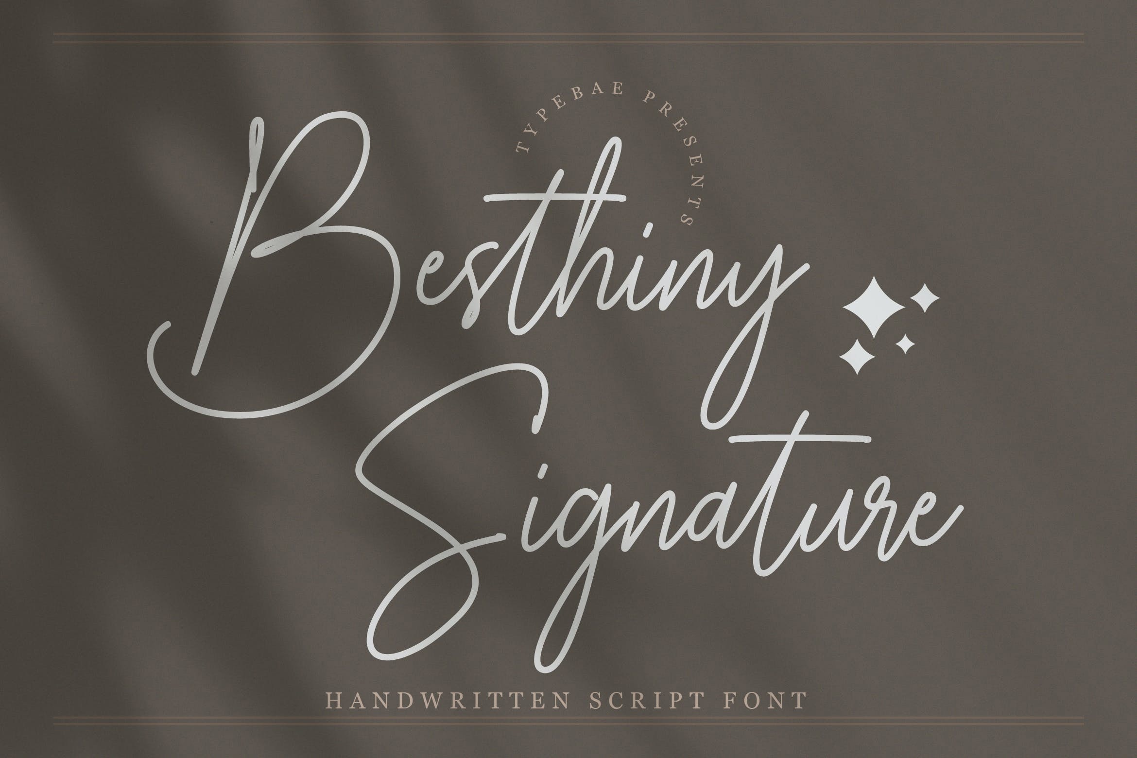 Example font Besthiny Signature #1