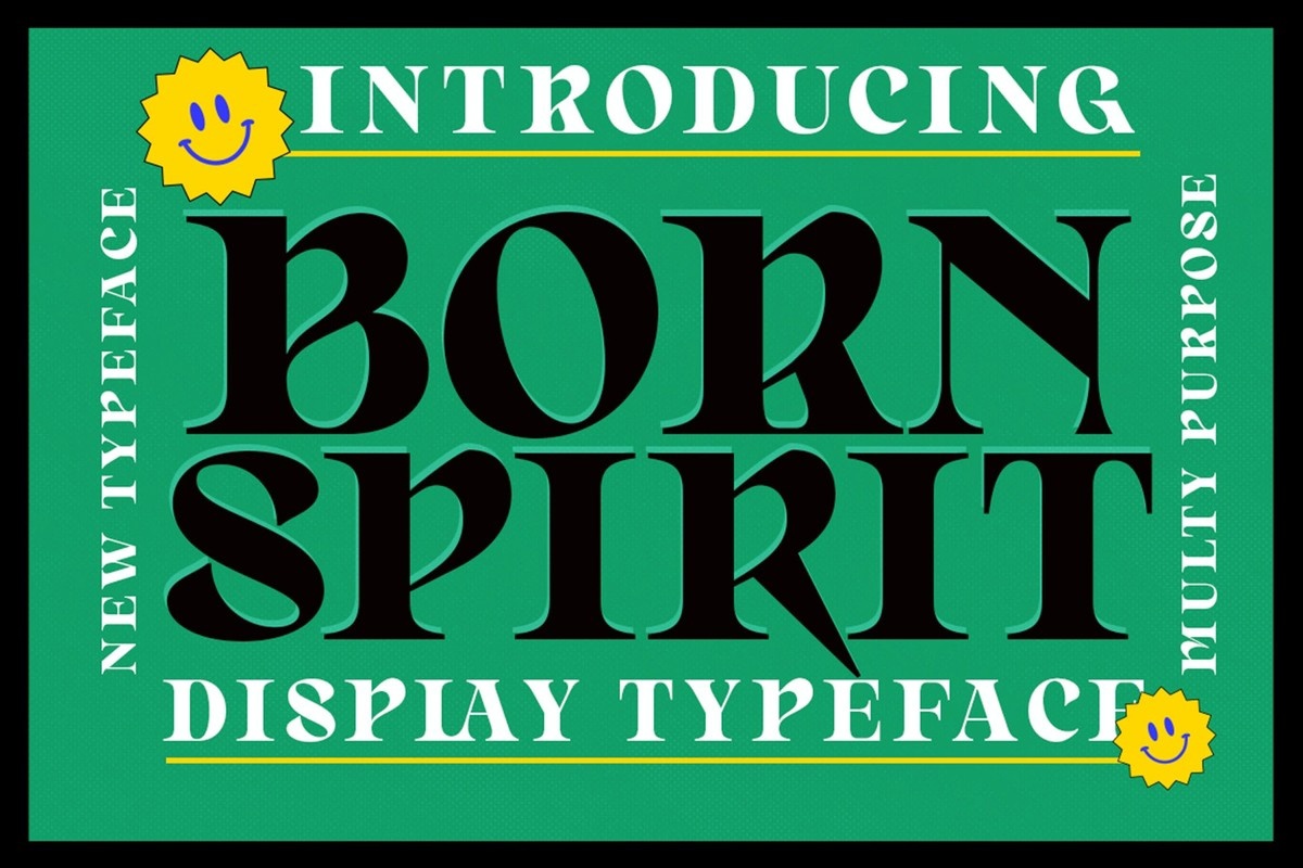 Example font Born Spirit #1