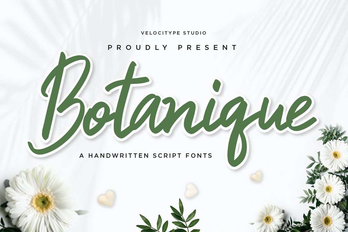 Example font Botanique #1