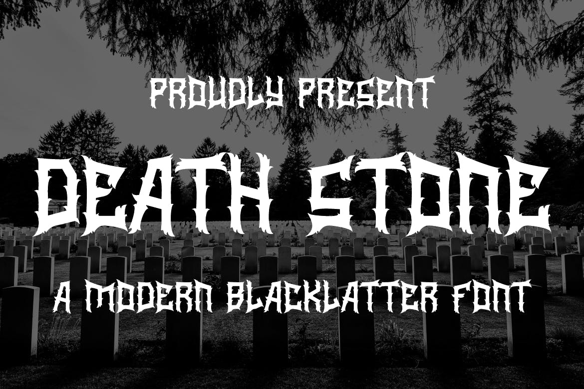 Example font Dead Stone #1