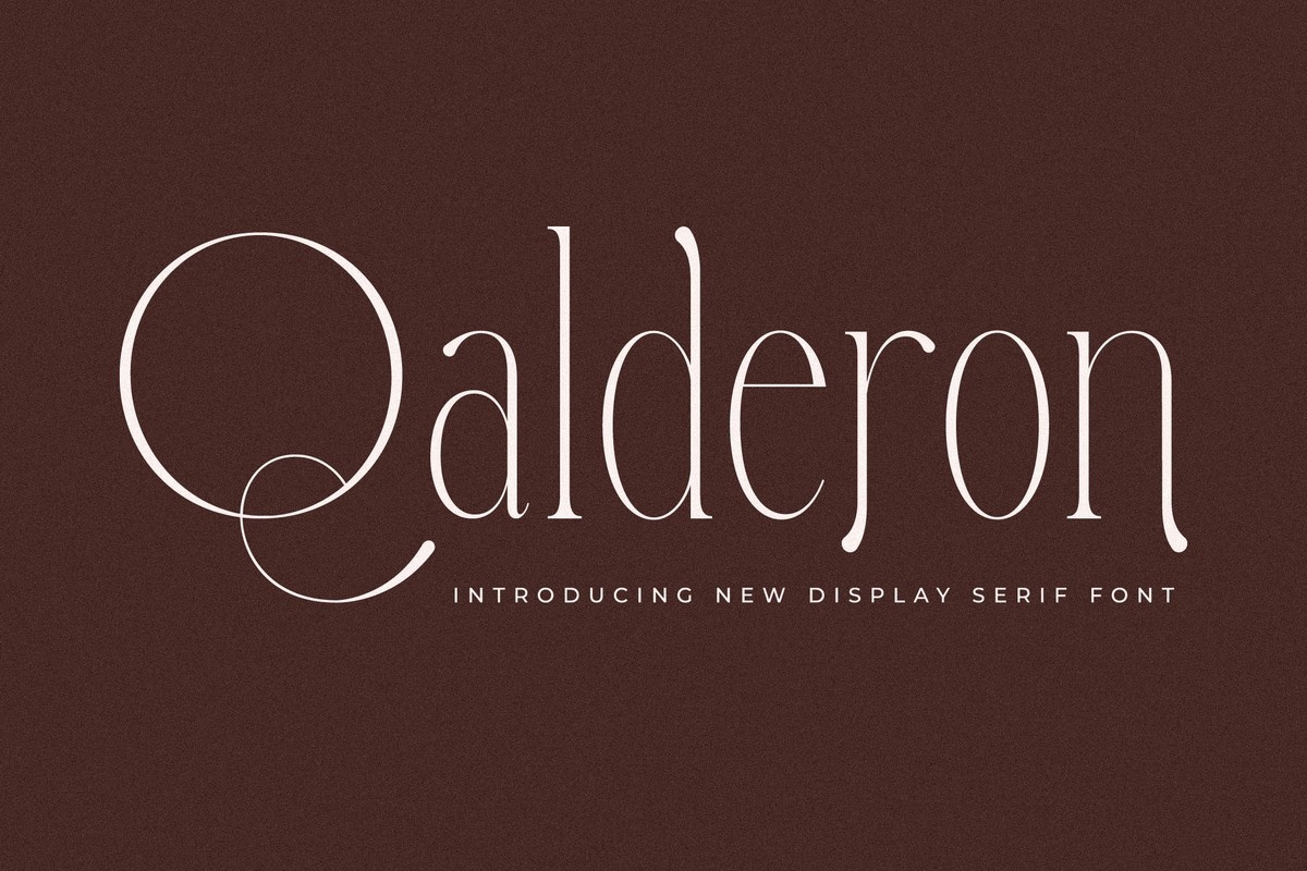 Example font Qalderon #1