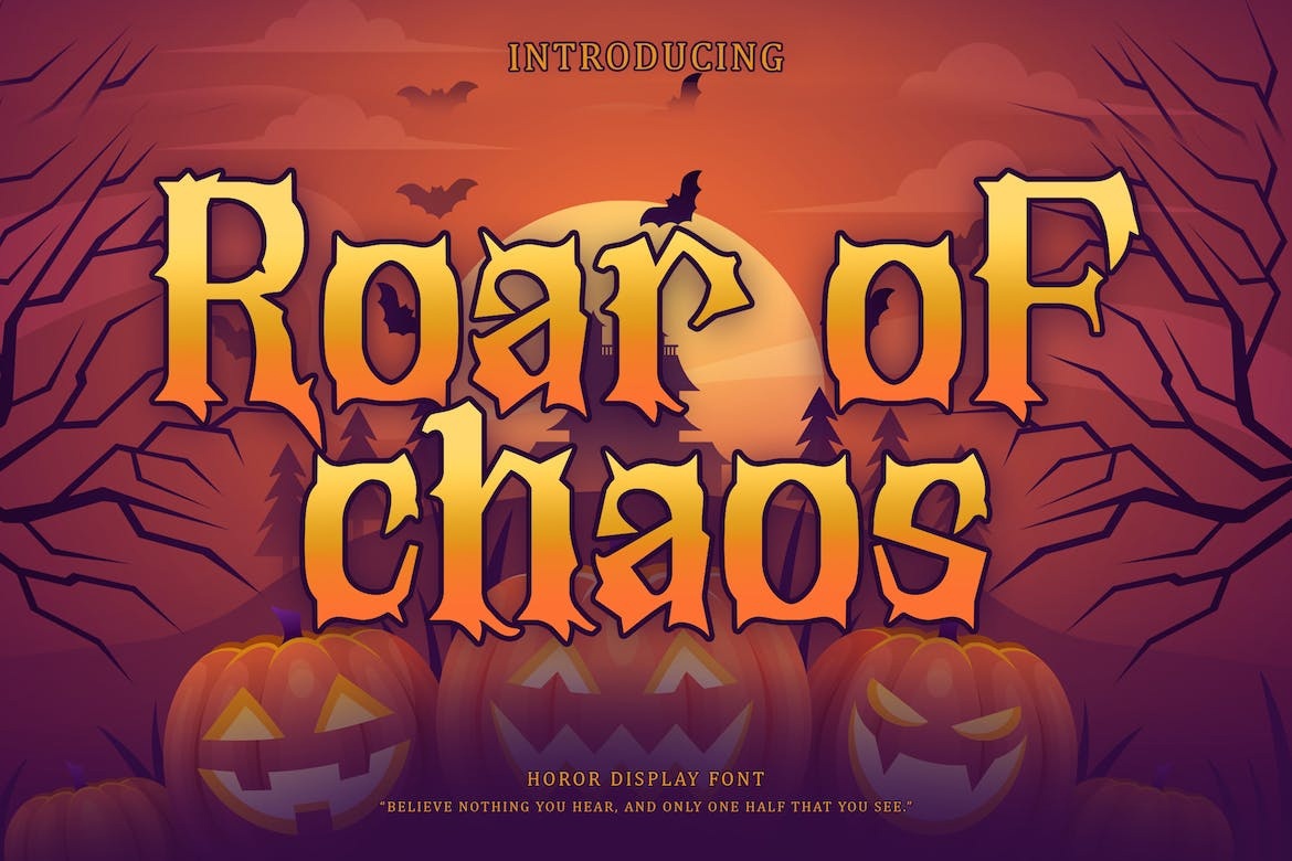 Example font Roar Of Chaos #1