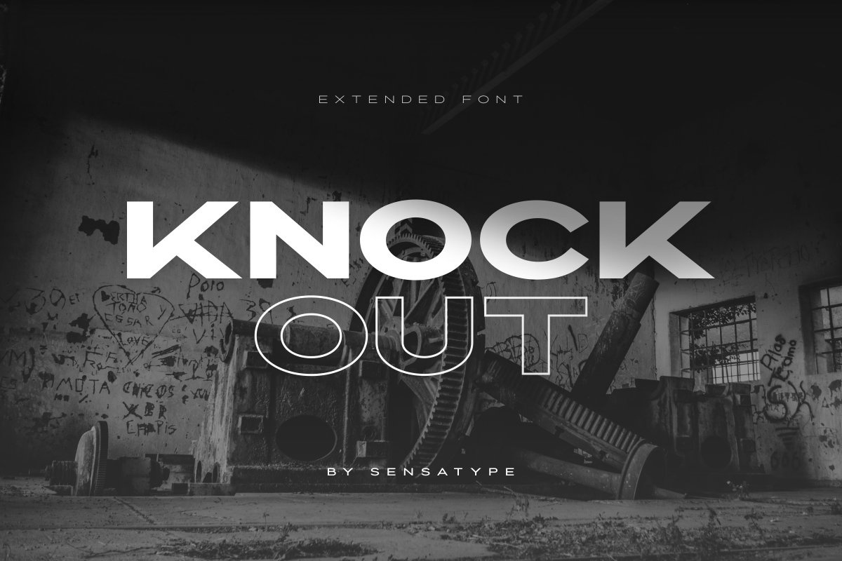 Knockout Extended Font